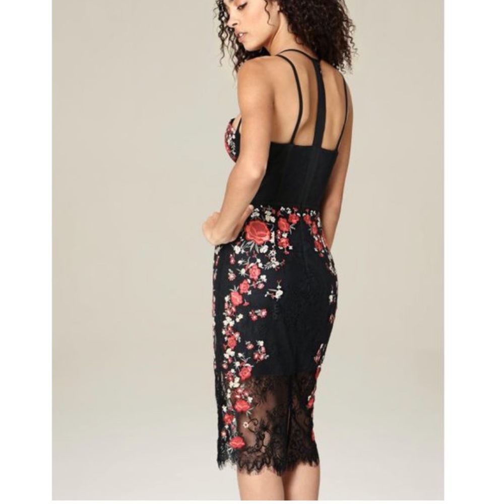 Bebe Maddie Embroidered bustier lace dress - Picture 4 of 11